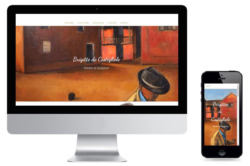 Création site de Brigitte de Costigliole